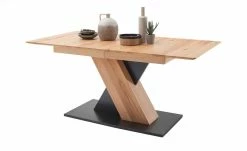Säulentisch ausziehbar Balu | X-Säule Kernbuche Schwarz-Grau 180|cm -Tische Verkäufe 14307492 5 202102102232