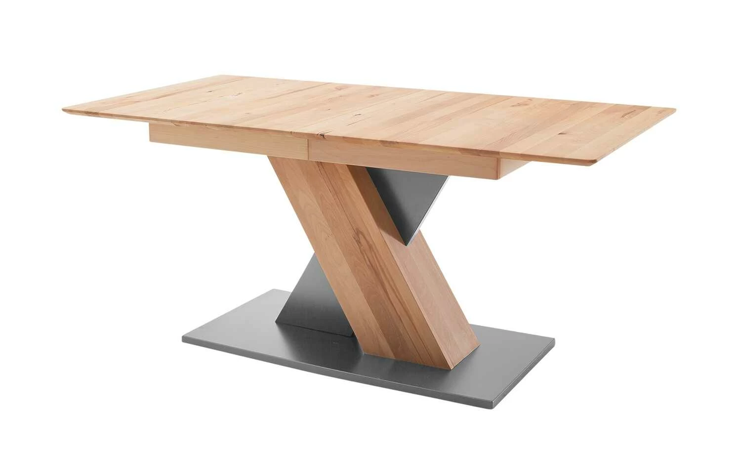 Säulentisch ausziehbar Balu Säulentisch ausziehbar Balu | X-Säule Kernbuche Grau-aluminiumfarben 180|cm -Tische Verkäufe 14307495 9 202102102232