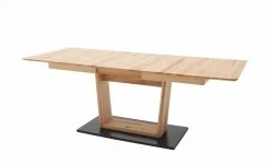 Säulentisch ausziehbar Balu | U-Säule Kernbuche Schwarz-Grau 140|cm -Tische Verkäufe 14307497 11 202102102233