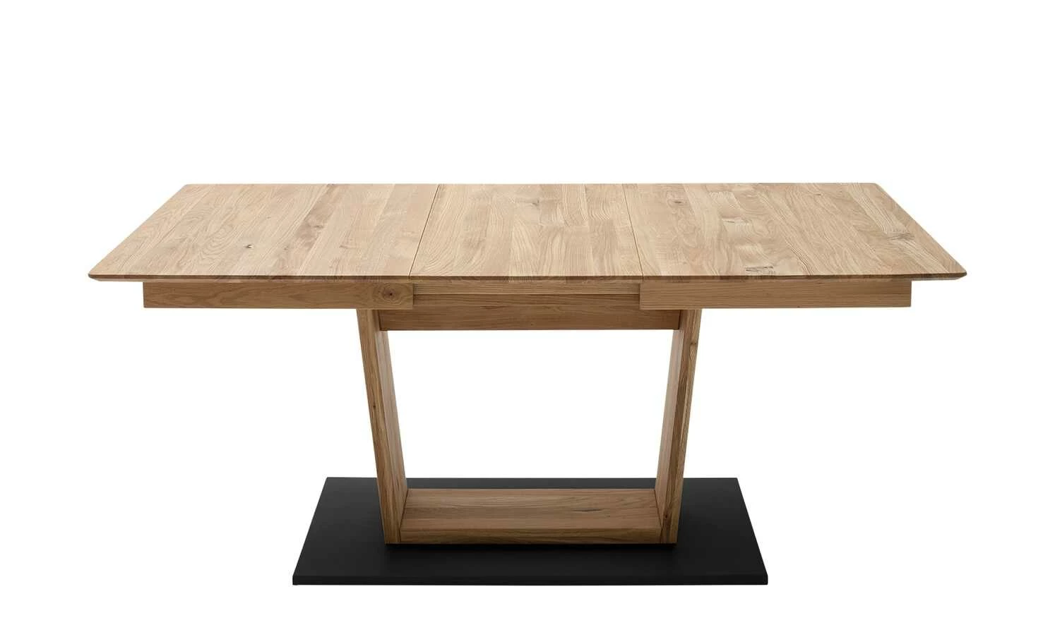 Säulentisch ausziehbar Balu Säulentisch ausziehbar Balu | U-Säule Wildeiche Schwarz-Grau 140|cm -Tische Verkäufe 14307498 2 202102102232