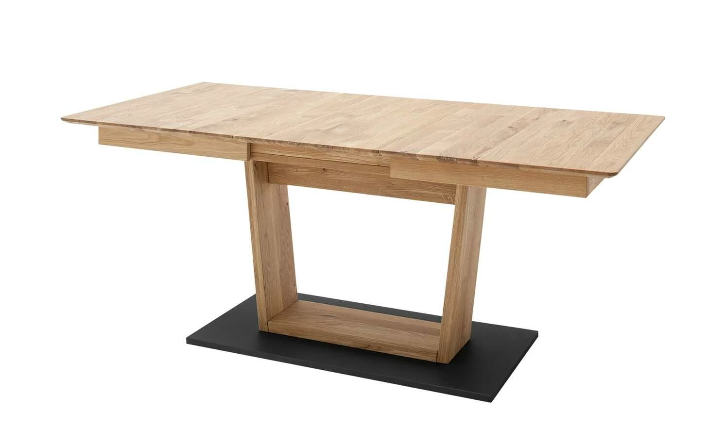 Säulentisch ausziehbar Balu Säulentisch ausziehbar Balu | U-Säule Wildeiche Schwarz-Grau 140|cm -Tische Verkäufe 14307498 6 202102102232