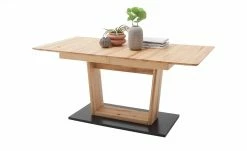 Säulentisch ausziehbar Balu | U-Säule Kernbuche Schwarz-Grau 180|cm -Tische Verkäufe 14307499 12 202102102233