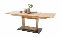 Säulentisch ausziehbar Balu | U-Säule Kernbuche Schwarz-Grau 180|cm -Tische Verkäufe 14307499 14 202102102233