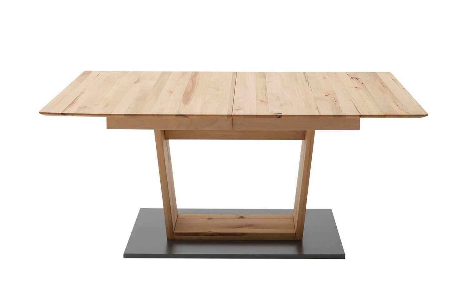 Säulentisch ausziehbar Balu Säulentisch ausziehbar Balu | U-Säule Kernbuche Grau-aluminiumfarben 140|cm -Tische Verkäufe 14307501 12 202102102233