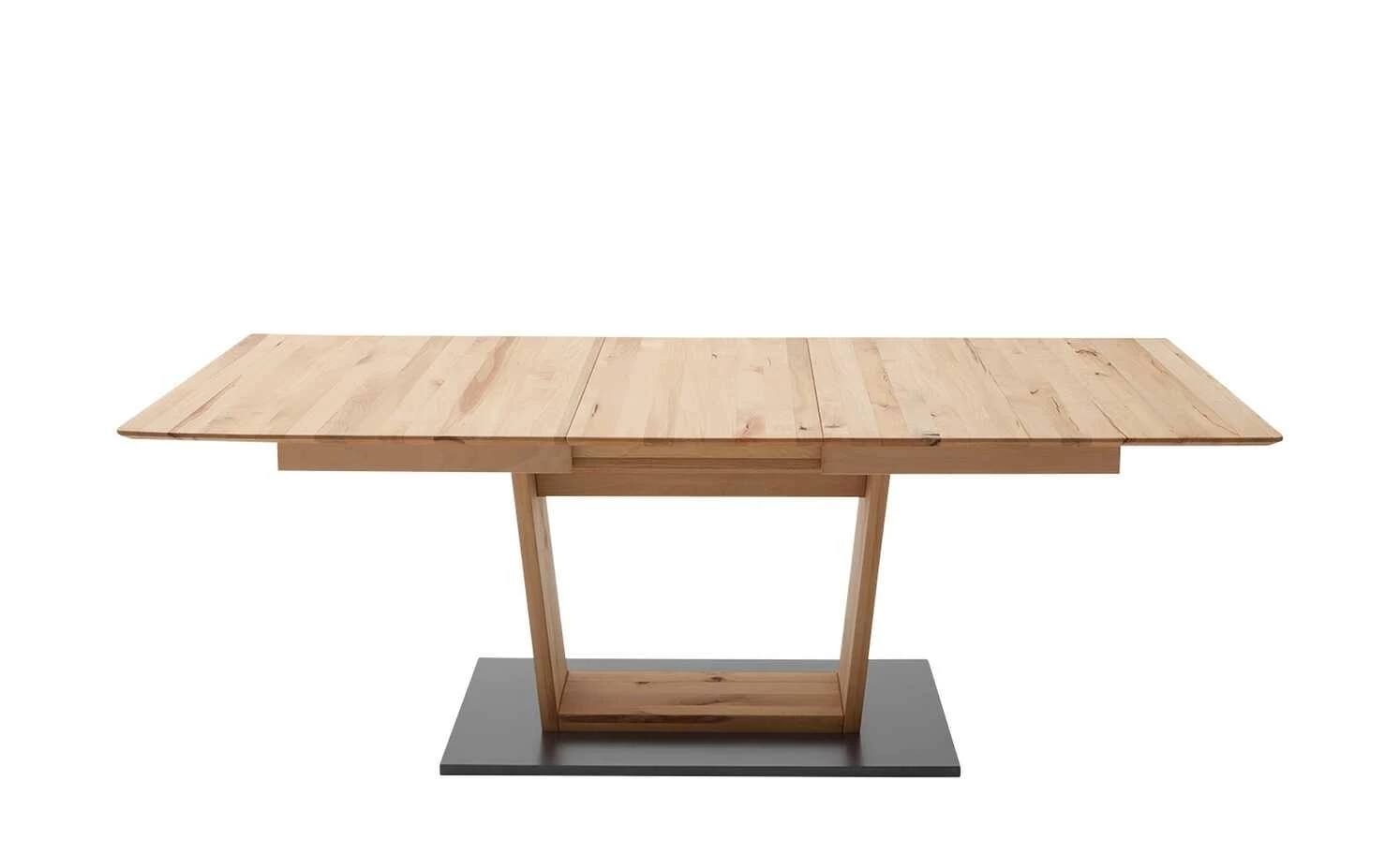 Säulentisch ausziehbar Balu Säulentisch ausziehbar Balu | U-Säule Kernbuche Grau-aluminiumfarben 140|cm -Tische Verkäufe 14307501 13 202102102233