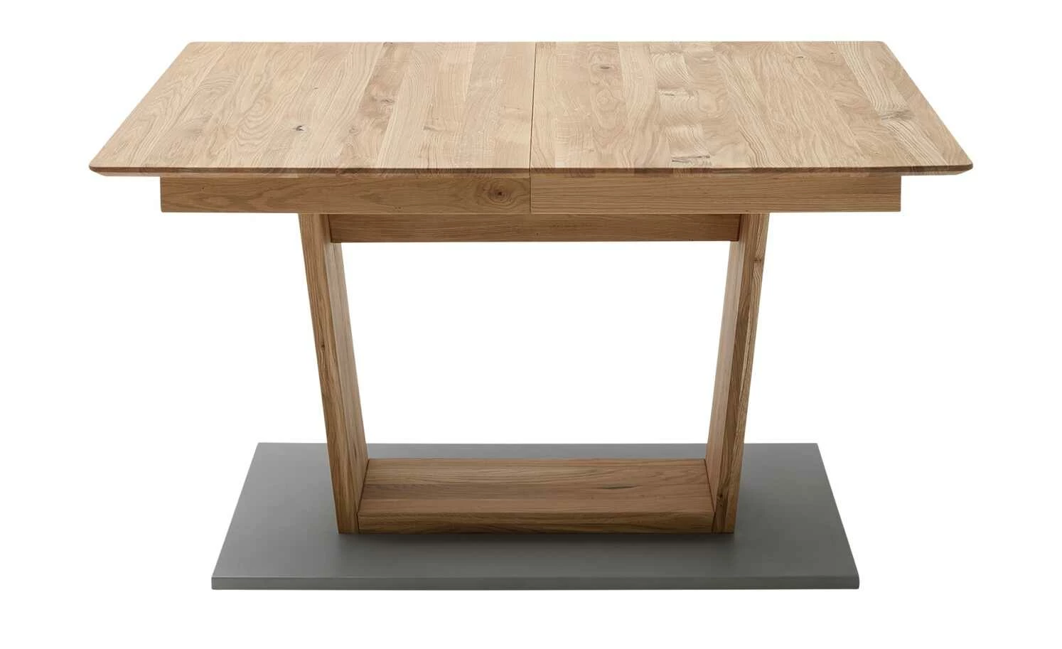 Säulentisch ausziehbar Balu Säulentisch ausziehbar Balu | U-Säule Wildeiche Grau-aluminiumfarben 140|cm -Tische Verkäufe 14307502 10 202102102232