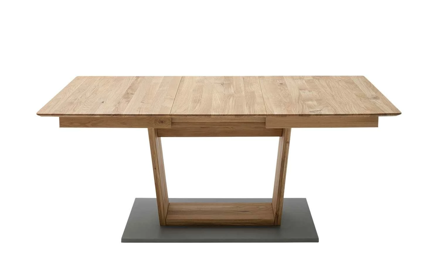 Säulentisch ausziehbar Balu Säulentisch ausziehbar Balu | U-Säule Wildeiche Grau-aluminiumfarben 140|cm -Tische Verkäufe 14307502 11 202102102232