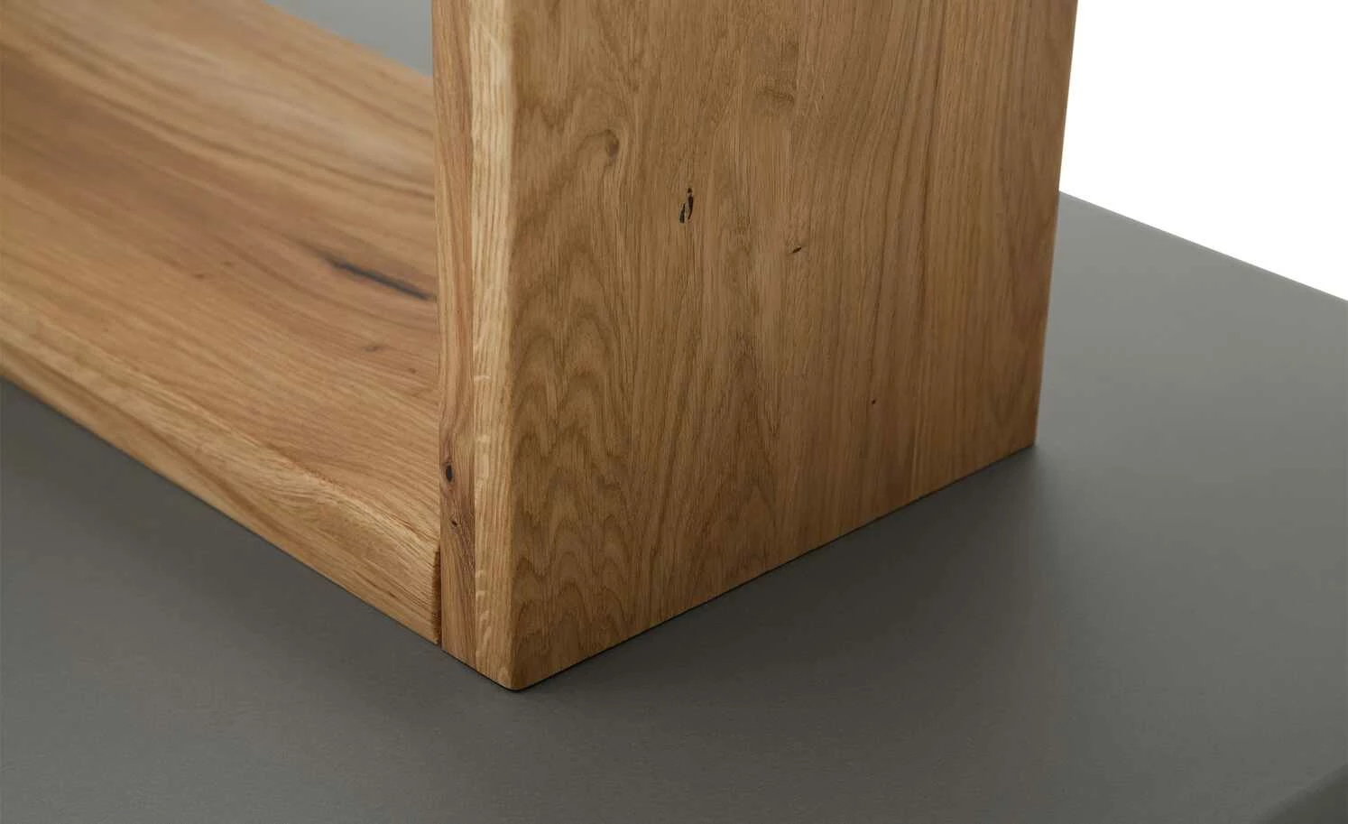 Säulentisch ausziehbar Balu Säulentisch ausziehbar Balu | U-Säule Wildeiche Grau-aluminiumfarben 140|cm -Tische Verkäufe 14307502 5 202102102232