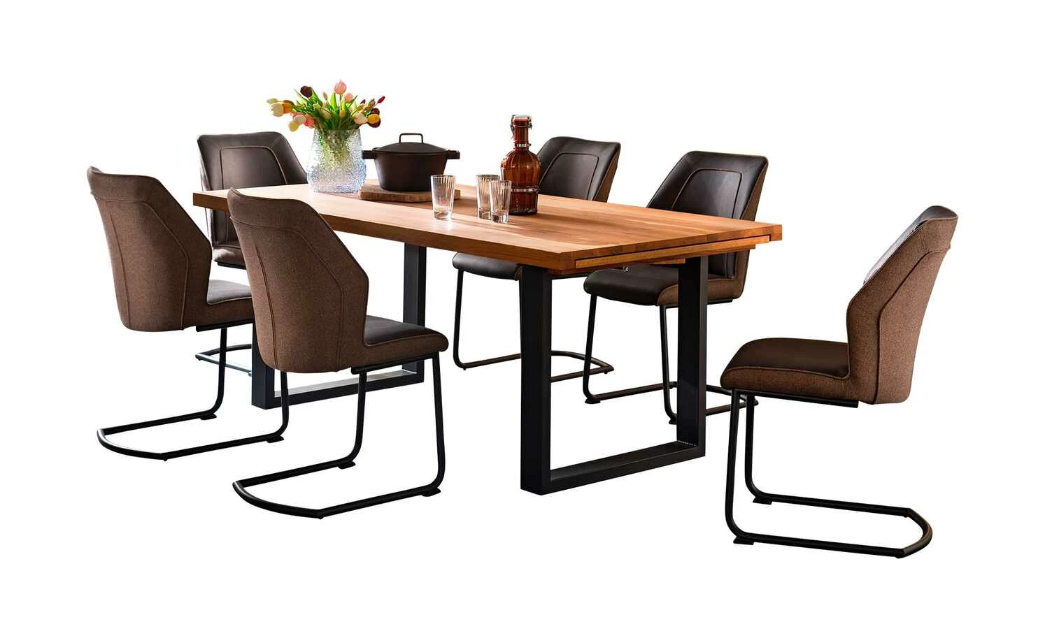 Woodford Kufentisch Aaron Woodford Kufentisch Aaron | 200|cm Wildeiche Anthrazit -Tische Verkäufe 14307781 5 202011052342