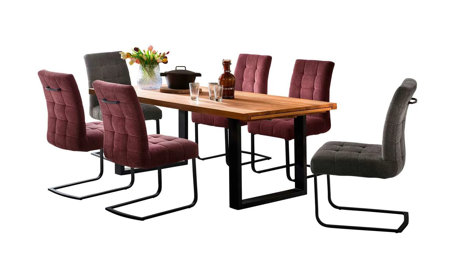 Woodford Kufentisch Aaron Woodford Kufentisch Aaron | 200|cm Wildeiche Anthrazit -Tische Verkäufe 14307781 6 202011052342