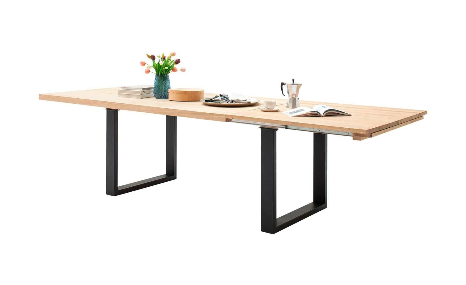 Woodford Kufentisch Aaron Woodford Kufentisch Aaron | 200|cm Eiche Bianco Anthrazit -Tische Verkäufe 14307782 5 202011052342