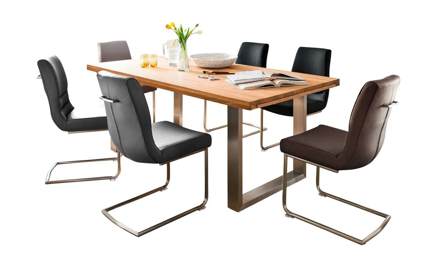 Woodford Kufentisch Aaron Woodford Kufentisch Aaron | 220|cm Wildeiche Edelstahl -Tische Verkäufe 14307783 1 202103292234