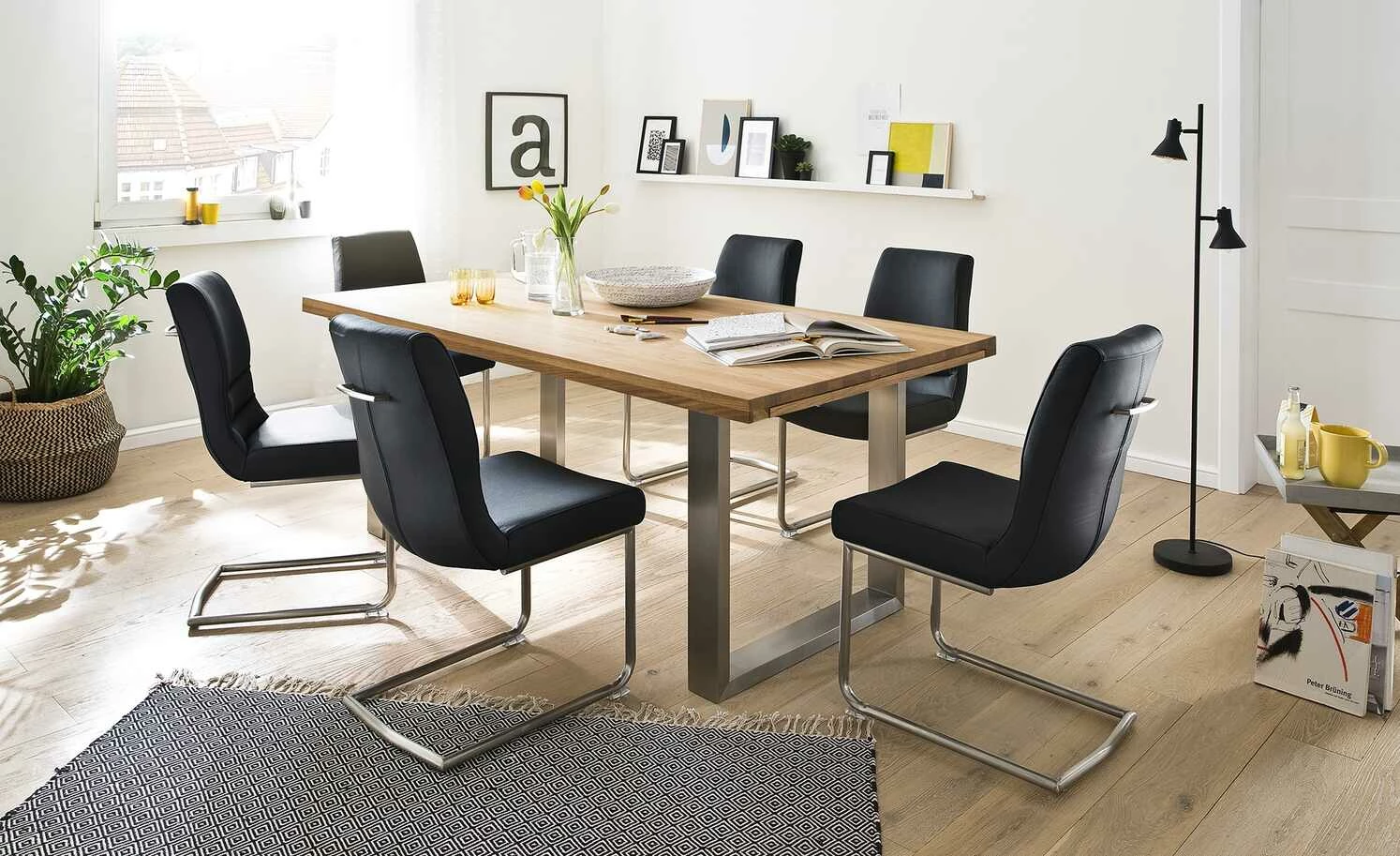 Woodford Kufentisch Aaron Woodford Kufentisch Aaron | 220|cm Wildeiche Edelstahl -Tische Verkäufe 14307783 4 202104201234