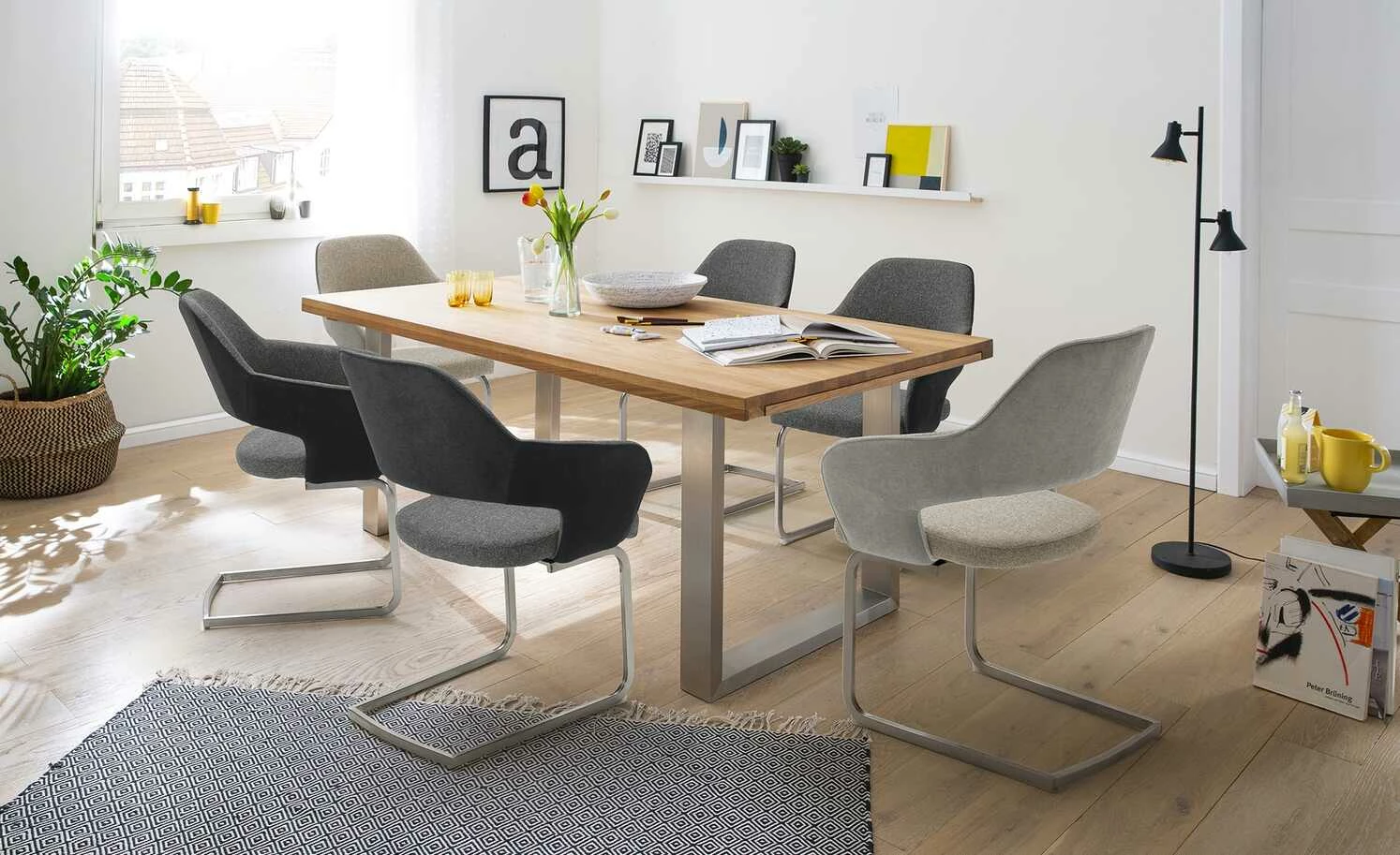 Woodford Kufentisch Aaron Woodford Kufentisch Aaron | 220|cm Wildeiche Edelstahl -Tische Verkäufe 14307783 5 202104201234