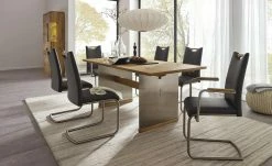 Wohnwert Esstisch ausziehbar Der Wangentisch | Holzwerkstoff furniert Oberflächenbehandlung: Wachseffektlack 160|cm -Tische Verkäufe 14307828 7 202010290741