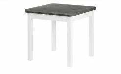 maison bleue Esstisch massiv Carina | 77|cm Weiß / Grau