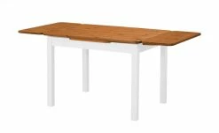 maison bleue Esstisch massiv Carina | 104|cm Weiß / bernsteinfarbig -Tische Verkäufe 14308365 3 202102232235