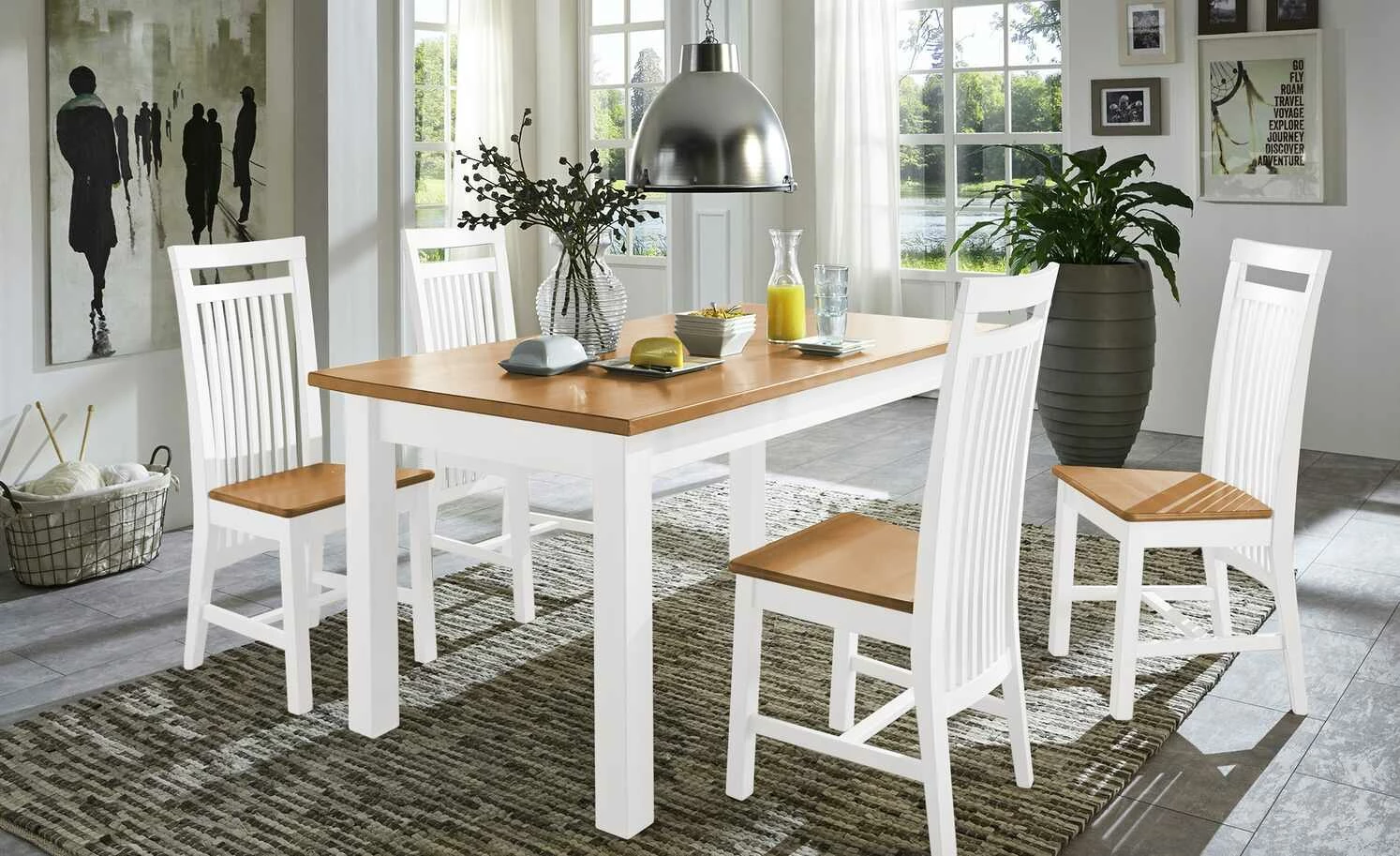 maison bleue Esstisch massiv Bendix maison bleue Esstisch massiv Bendix | 140|cm Weiß / laugenfarbig -Tische Verkäufe 14308413 2 202102232235