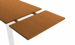 maison bleue Esstisch massiv Bendix | 140|cm Weiß / bernsteinfarbig -Tische Verkäufe 14308414 5 202102232235