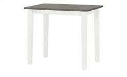 maison bleue Bartisch massiv Florian | Weiß / Grau 120|cm