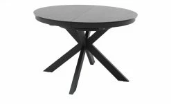 Keramiktisch rund Gwenn | Schwarz matt