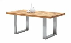 Woodford Kufen-Esstisch massiv Lavello | Wildeiche Edelstahl ca. 200x100 cm -Tische Verkäufe 14309249 2 202108102232