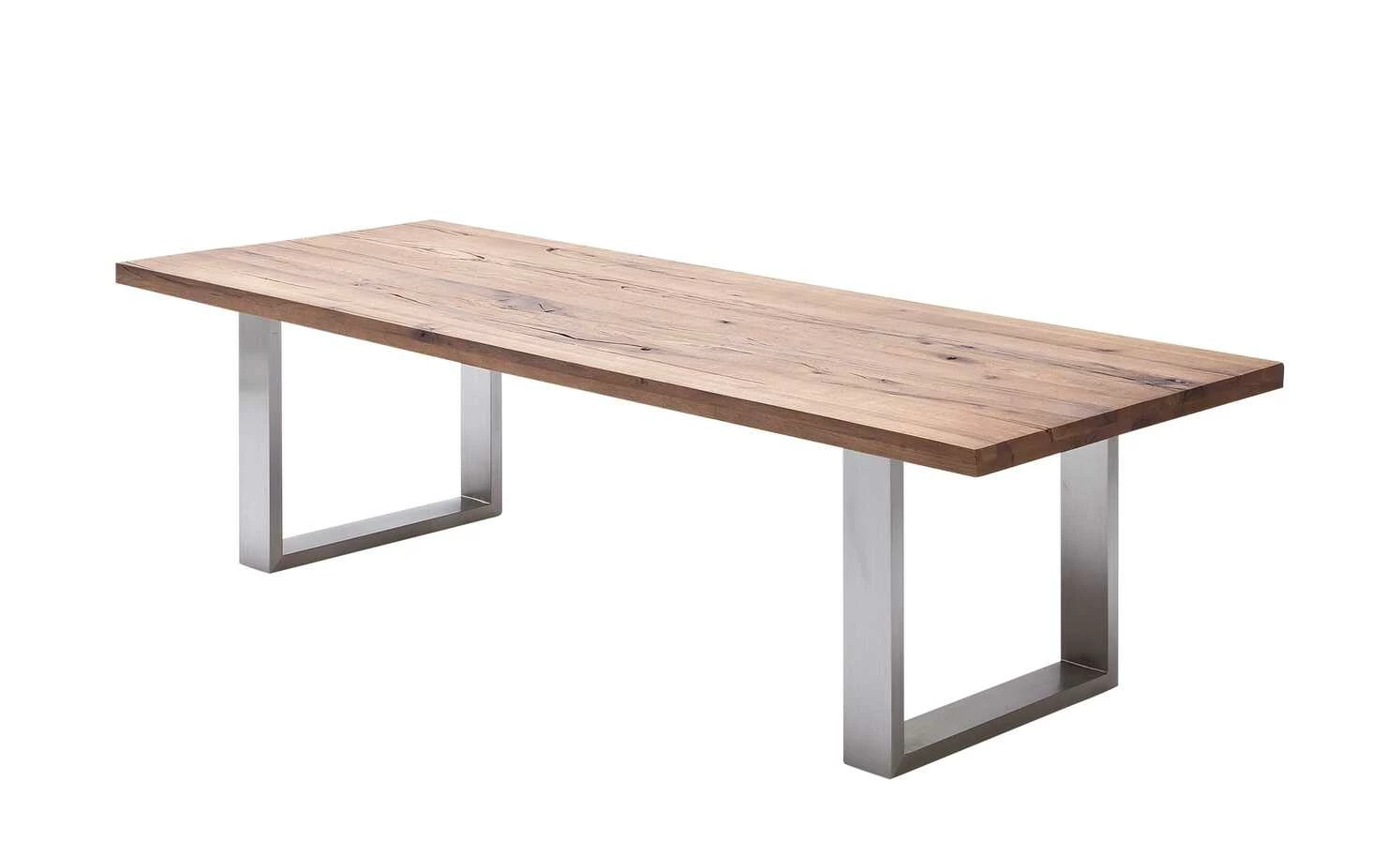 Woodford Kufen-Esstisch massiv Lavello Woodford Kufen-Esstisch massiv Lavello | Eiche Bassano Edelstahl ca. 220x100 cm -Tische Verkäufe 14309381 7 202108102232