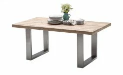 Woodford Kufen-Esstisch massiv Lavello | Eiche gekälkt Edelstahl ca. 240x100 cm -Tische Verkäufe 14309392 2 202102122236