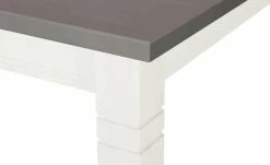 maison bleue Esstisch massiv Fabia | Weiß / Grau 120|cm -Tische Verkäufe 15300803 5 202104132233