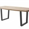 Woodford Kufentisch massiv Calotta | 220|cm Natur Trapez-Form Anthrazit -Tische Verkäufe 15301457 4 202106211241