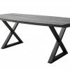 Woodford Kufentisch massiv Calotta | 180|cm Grau sandgestrahlt X-Form Anthrazit -Tische Verkäufe 15301533 1 202106212233