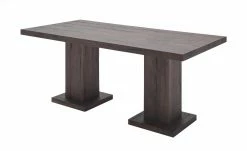 Säulentisch massiv Moe | Eiche verwittert 180|cm