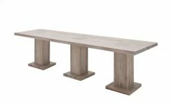 Säulentisch massiv Moe | Eiche gekälkt 300|cm