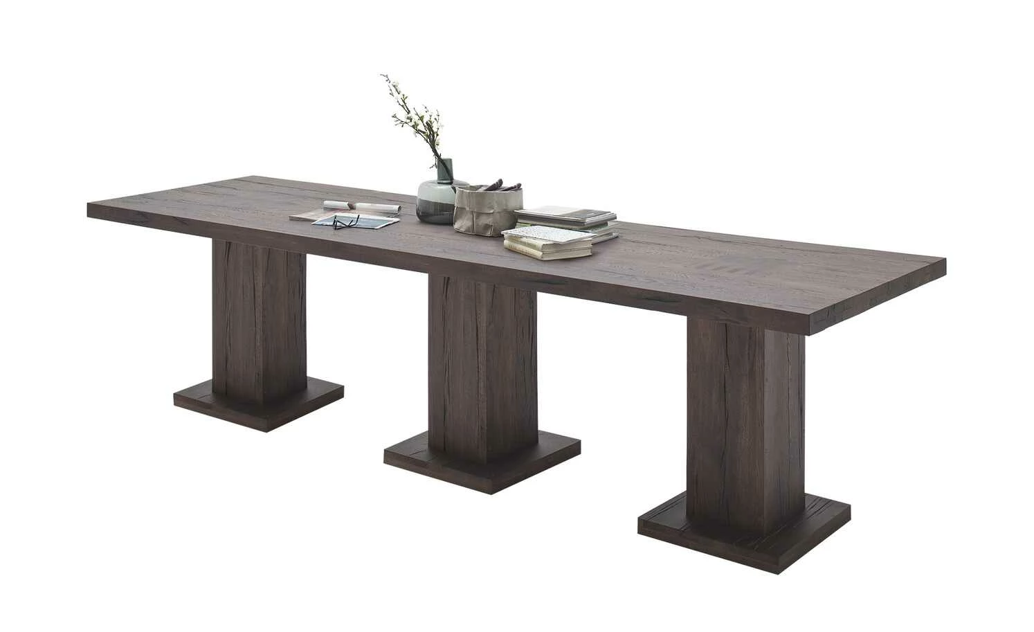 Säulentisch massiv Moe Säulentisch massiv Moe | Eiche verwittert 300|cm -Tische Verkäufe 15301686 4 202106112233