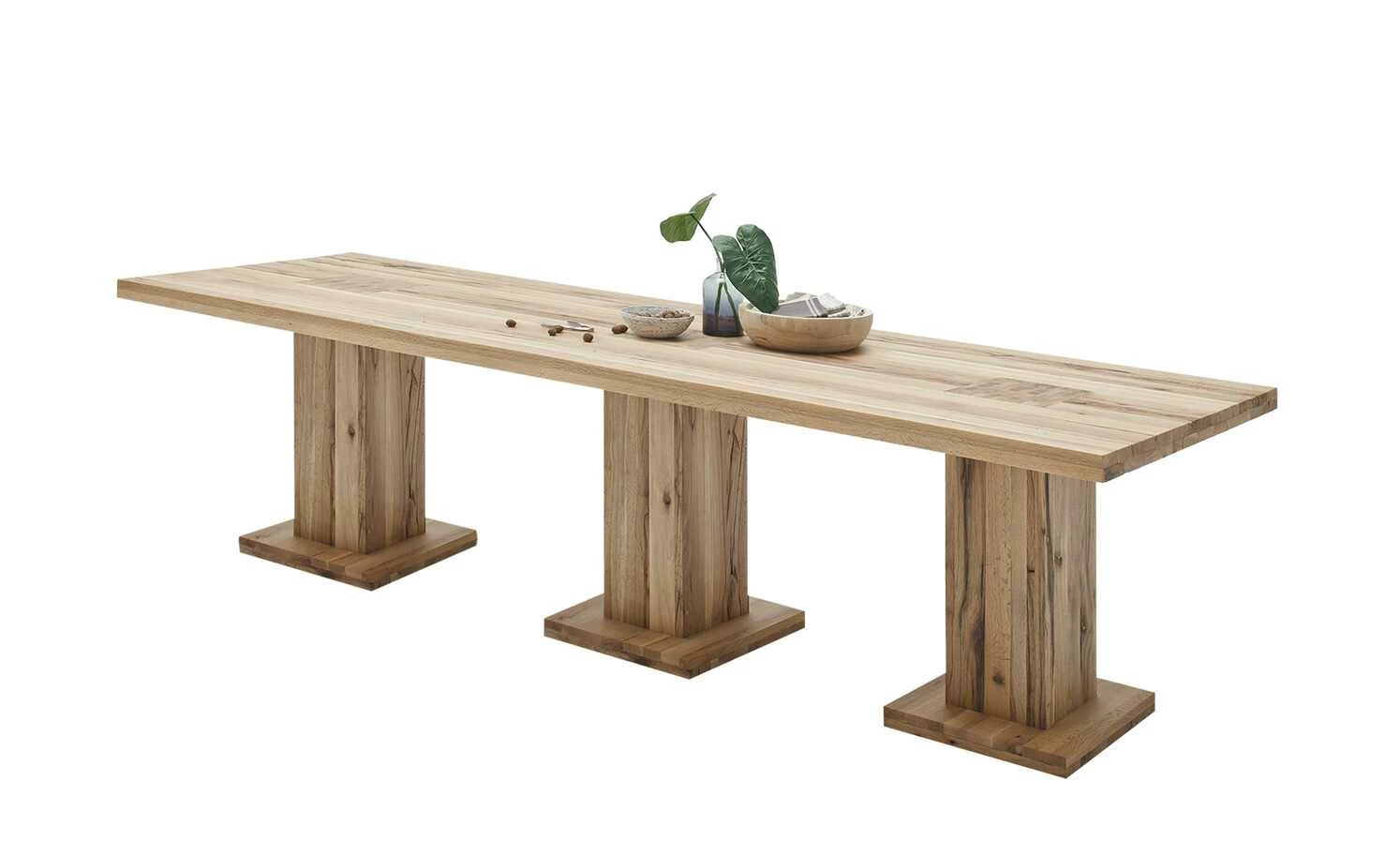 Säulentisch massiv Moe Säulentisch massiv Moe | Wildeiche 300|cm -Tische Verkäufe 15301687 2 202106112233