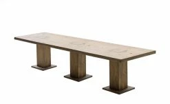 Säulentisch massiv Moe | Eiche Bassano 400|cm