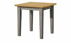 maison bleue Esstisch massiv Florian | Grau / laugenfarben ca. 78x78 cm