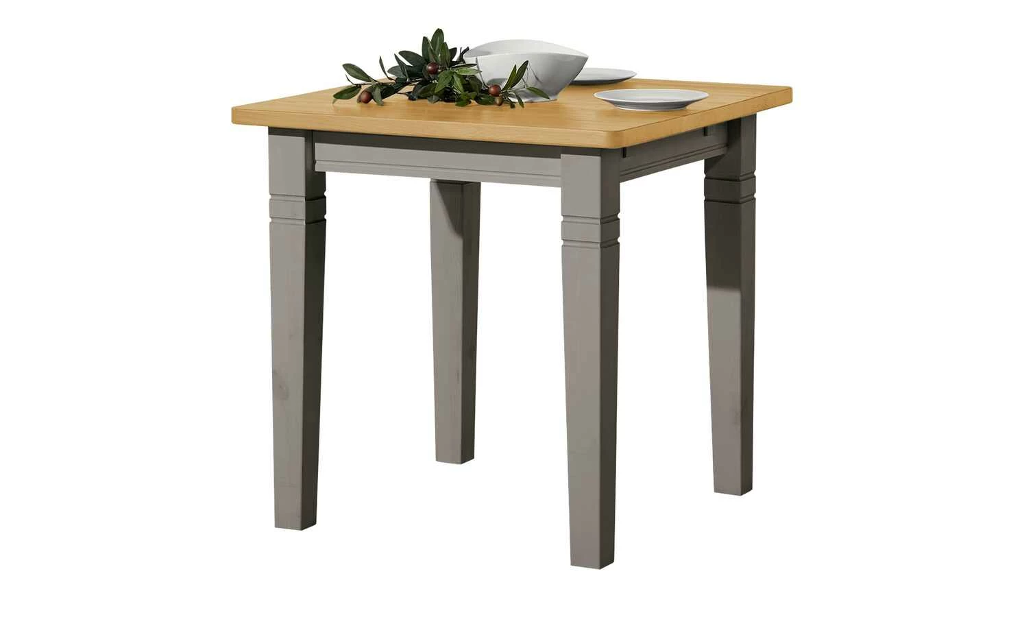 maison bleue Esstisch massiv Florian maison bleue Esstisch massiv Florian | Grau / laugenfarben ca. 78x78 cm -Tische Verkäufe 15301772 6 202108131411