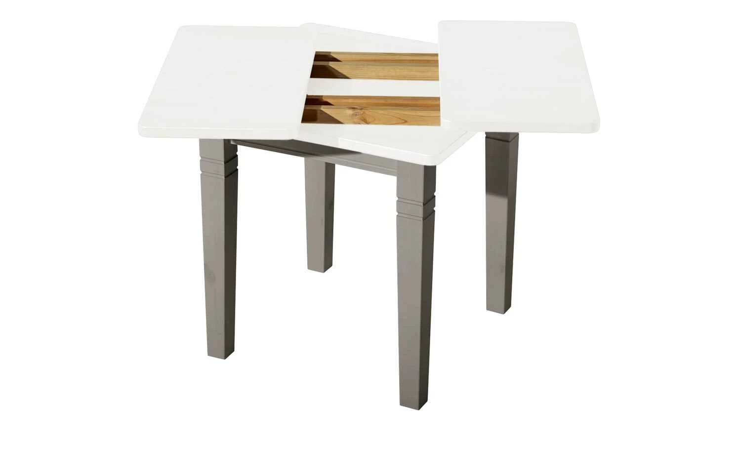 maison bleue Esstisch massiv Florian maison bleue Esstisch massiv Florian | Grau / Weiß ca. 78x78 cm -Tische Verkäufe 15301777 2 202108131411