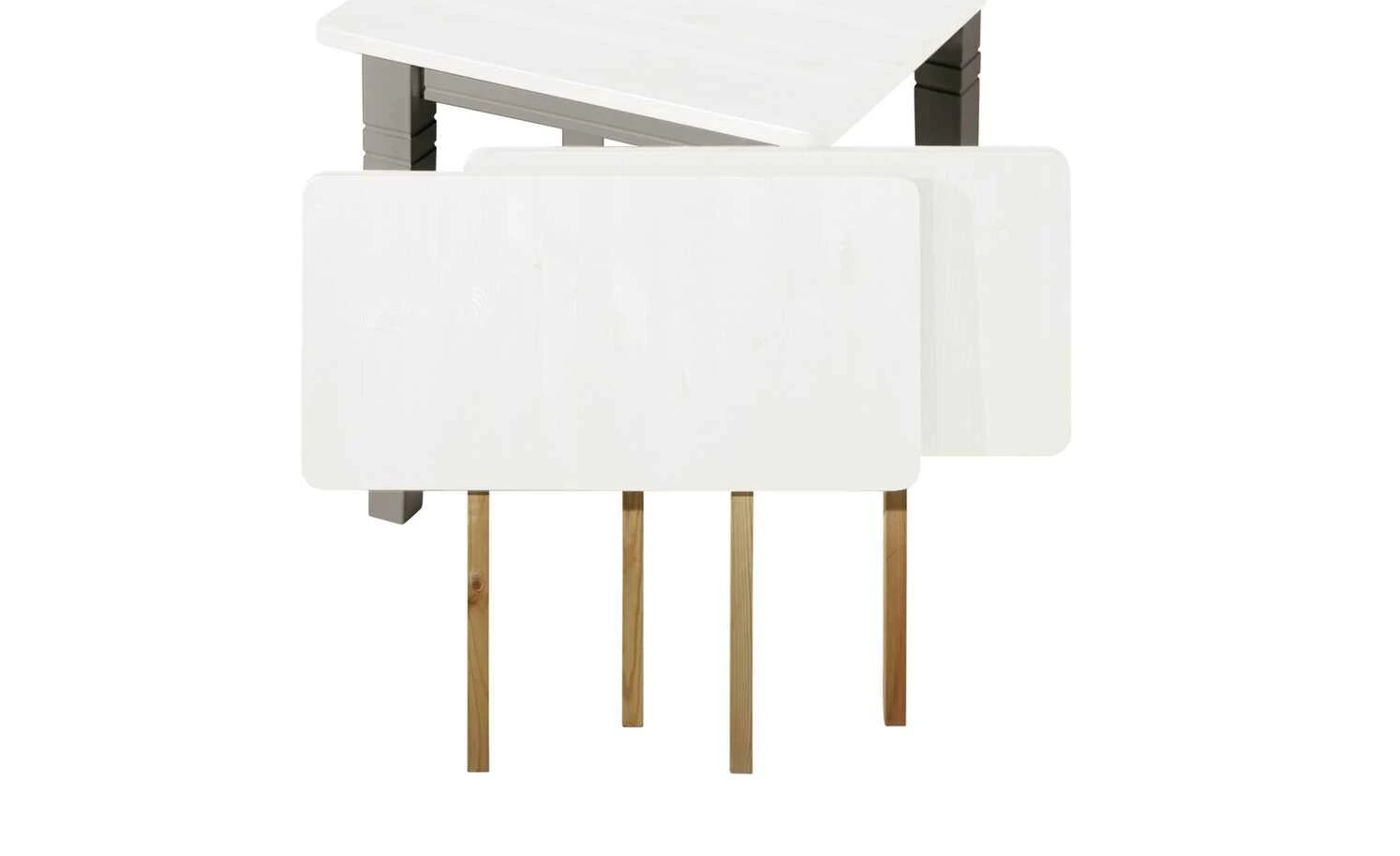 maison bleue Esstisch massiv Florian maison bleue Esstisch massiv Florian | Grau / Weiß ca. 78x78 cm -Tische Verkäufe 15301777 6 202108131411