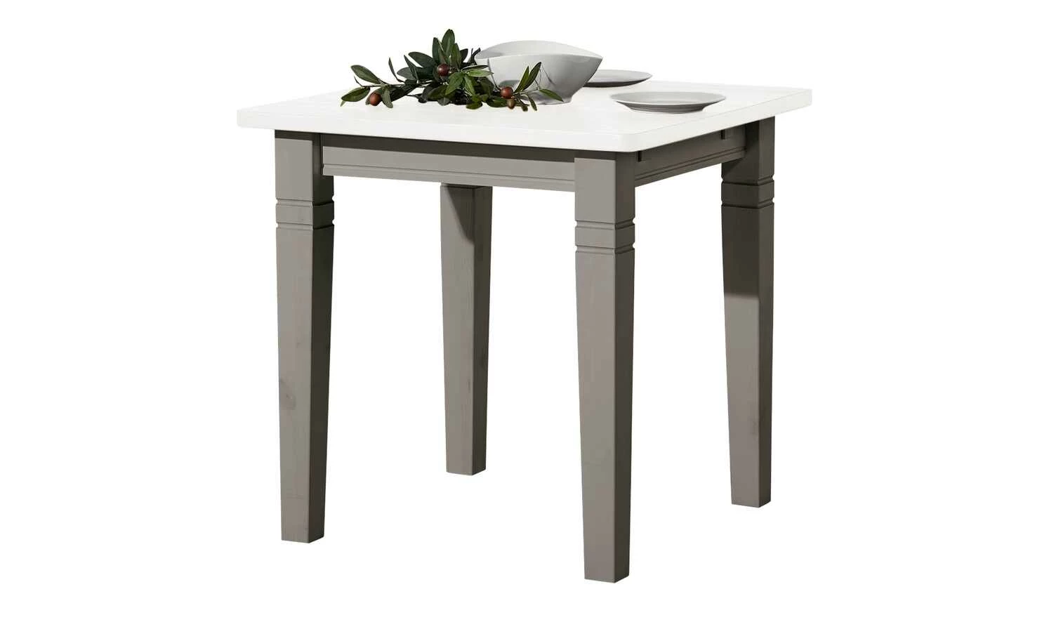 maison bleue Esstisch massiv Florian maison bleue Esstisch massiv Florian | Grau / Weiß ca. 78x78 cm -Tische Verkäufe 15301777 8 202108131411