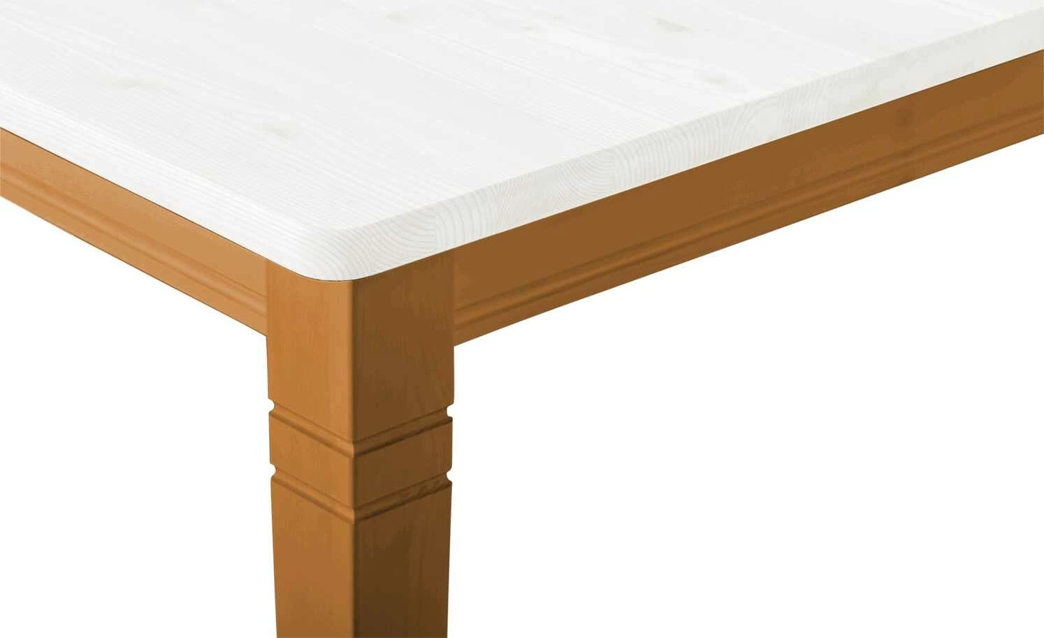 maison bleue Esstisch massiv Florian maison bleue Esstisch massiv Florian | bernsteinfarben / Weiß ca. 160x90 cm -Tische Verkäufe 15301794 1 202108131411