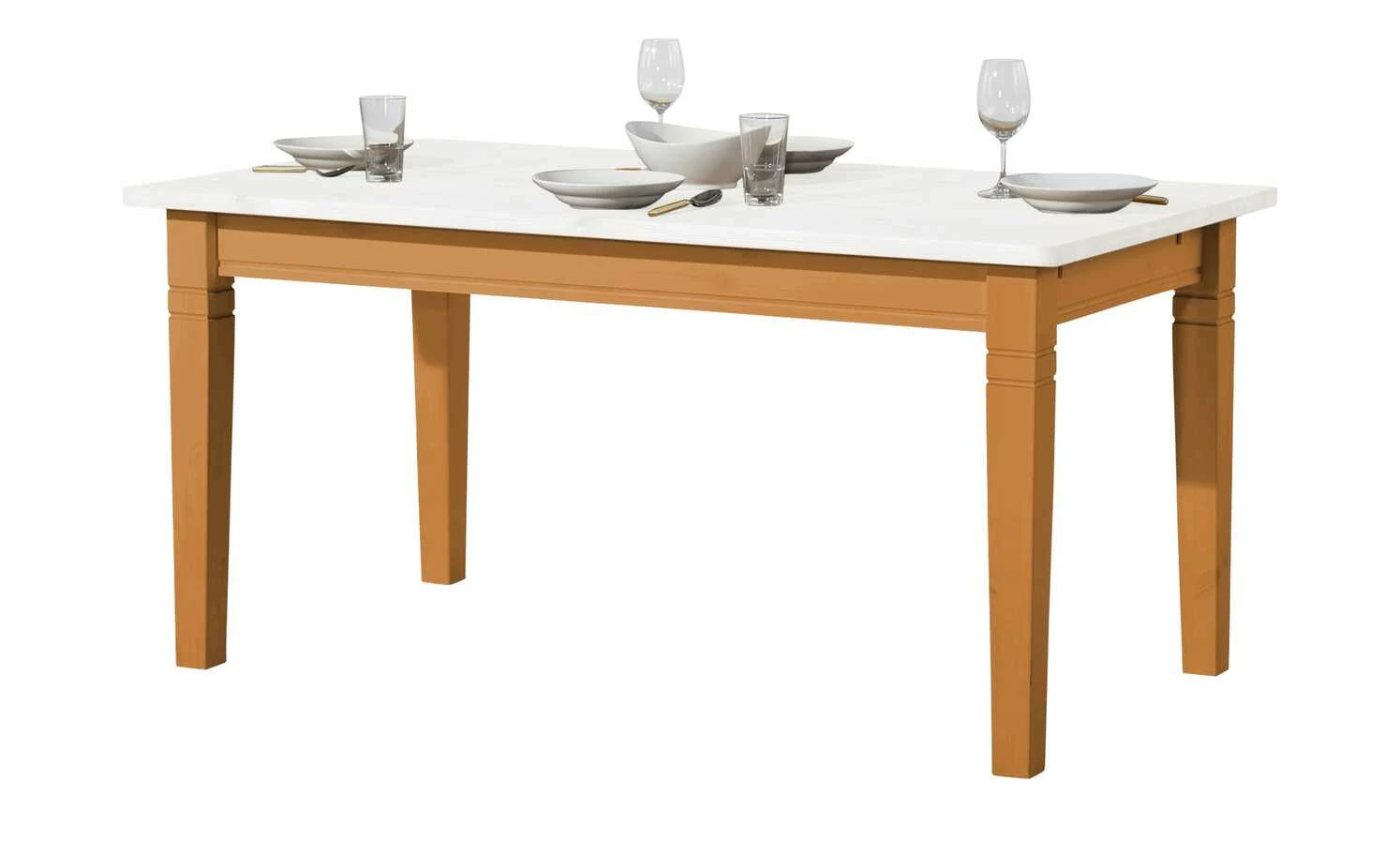 maison bleue Esstisch massiv Florian maison bleue Esstisch massiv Florian | bernsteinfarben / Weiß ca. 160x90 cm -Tische Verkäufe 15301794 4 202108131411