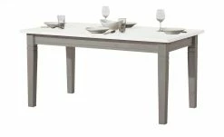 maison bleue Esstisch massiv Florian | Grau / Weiß ca. 160x90 cm -Tische Verkäufe 15301796 6 202108131411