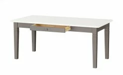 maison bleue Esstisch massiv Florian | Grau / Weiß ca. 180x90 cm -Tische Verkäufe 15301810 8 202108131411