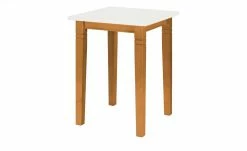 maison bleue Bartisch massiv Florian | bernsteinfarben / Weiß 78|cm