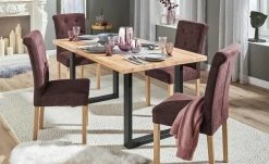 Woodford Kufentisch massiv Mirko | ca. 180x90 cm Kernbuche