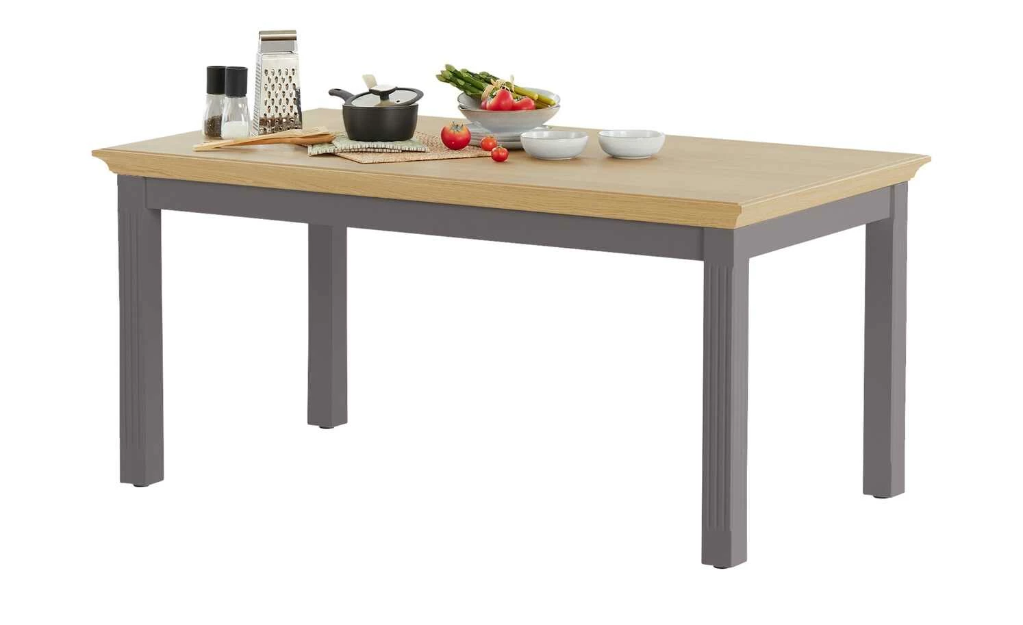 maison bleue Esstisch Petit Chalet maison bleue Esstisch Petit Chalet | Graphitgrau / Asteiche nicht ausziehbar -Tische Verkäufe 15304662 9 202206232232