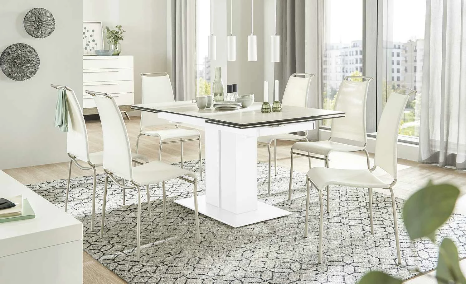 Connubia Säulentisch ausziehbar Pegaso Connubia Säulentisch ausziehbar Pegaso | Salzweiß Schneeweiß -Tische Verkäufe 15305231 9 202205021317