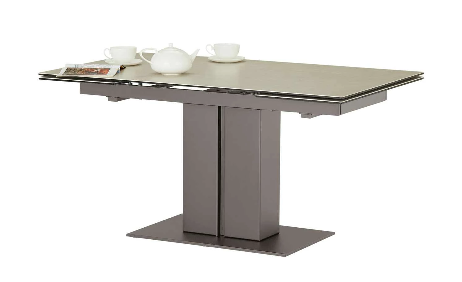 Connubia Säulentisch ausziehbar Pegaso Connubia Säulentisch ausziehbar Pegaso | Salzweiß Taubengrau -Tische Verkäufe 15305232 6 202205021317